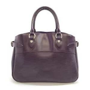 Louis Vuitton Passy Epi Leather Handbag Tote Bag Cassis Purple